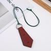 Colorful Neckband Glasses Storage Clip Leather Bag Charm Sunglasses Lanyard  for Travel