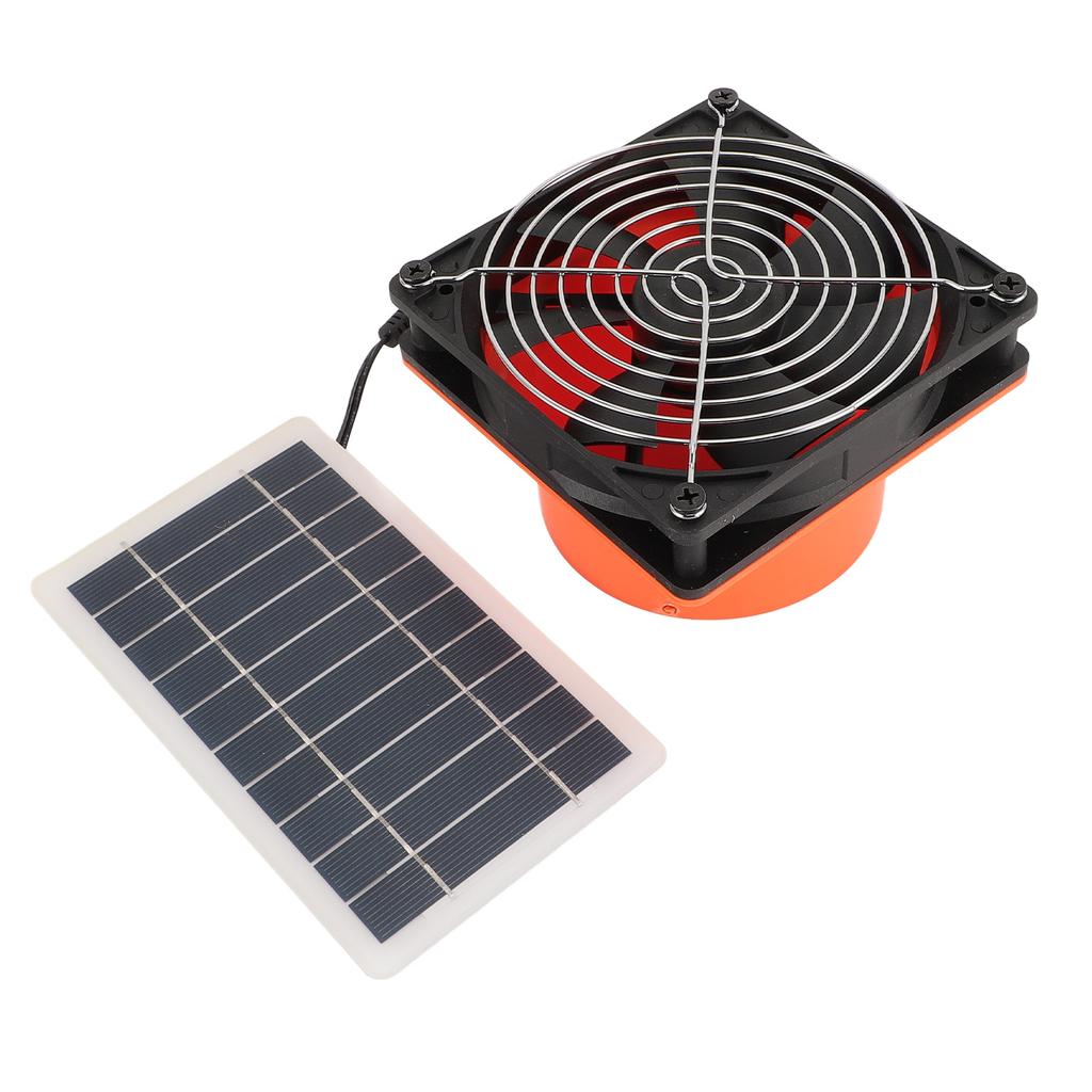 Ventilator Solar de Evacuare Monocristalin 10W Ventilator de Ventilație cu Panou Solar cu Plasă de Protecție pentru Rotund