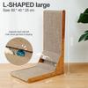 Cat Corrugated Scratcher Board Scratch Resistant Scratching with Ball Mat for Kitten Large Cats