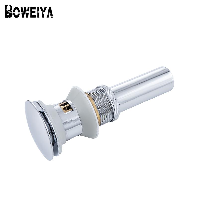 High Quality Hotel Bathroom Faucet Vessel Sink Chrome Drain Strainer Pop up Drain Water Drainage with Overflow