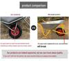 Heavy-Duty Single-Wheel Wheelbarrow for Construction, Gardening, and Household Use