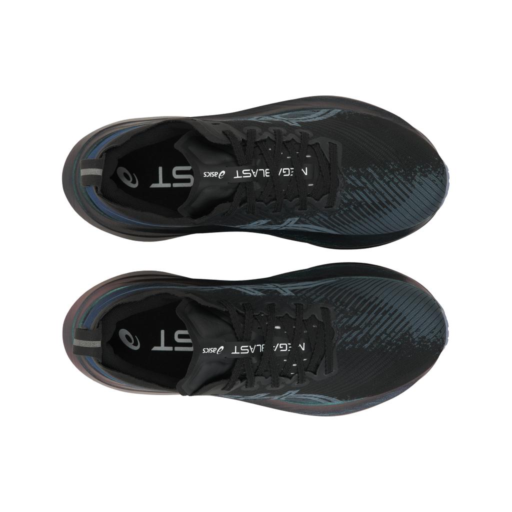 Asics Megablast נוחות שרוכים אלסטיים סופג זעזועים נושמות ריבאונד נעלי ריצה סניקרס יוניסקס 1013A170-001