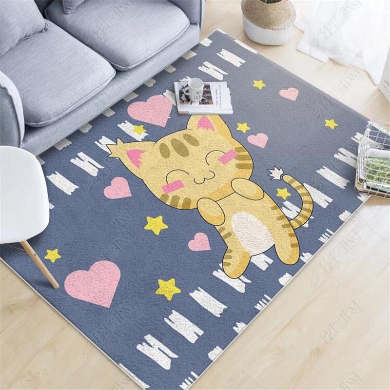 

Ковер с мультяшным рисунком розовый - Милый коврик для спальни принцессы и гостиной 80x200 cm