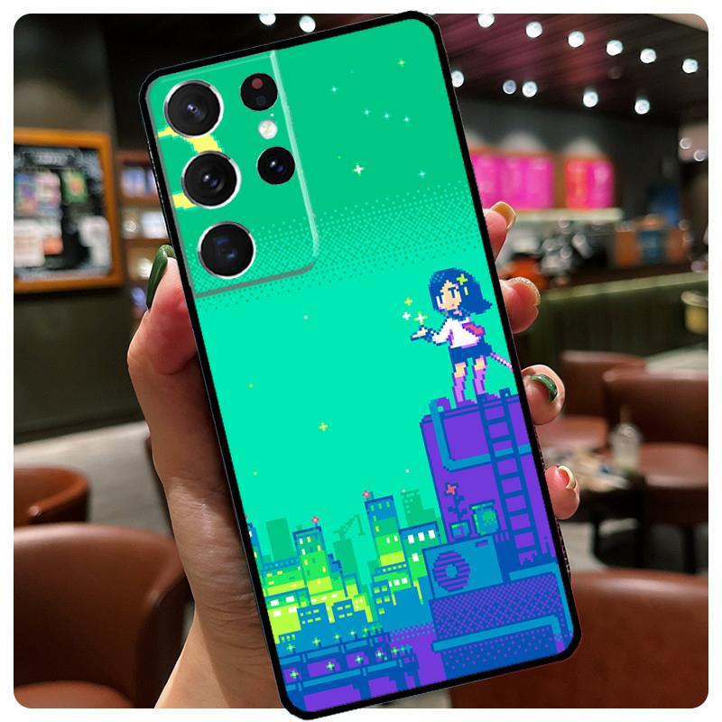 Pixel Art Aesthetic Phone Case For Samsung Galaxy S25 Ultra S20 S21 S22 S23 S24 Ultra S9 S10 Plus S25 FE Cover