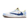 Travis Scott x Air Jordan 1 Ice Blue Barb 7.0 Low Protiskluzové Nízké Vintage Basketbalové Boty Dámské DZ4137-700(Tým1897-)