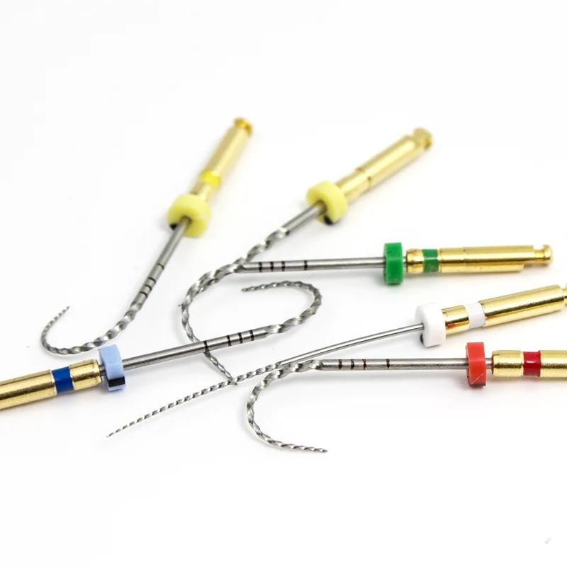 Zubní pilník Kužel kořenového kanálku Endodontický pilník Zlatý rotační pilník aktivovaný teplem Flexibilní materiály pro zubaře SOCO