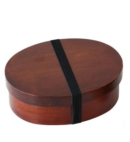 

Bento Box, Bentwood Style, Single Layer, 650ml, Natural Wood, Divider, Microwave and Dishwasher Safe, Suitable for Women, Men, and Children, Picnics,