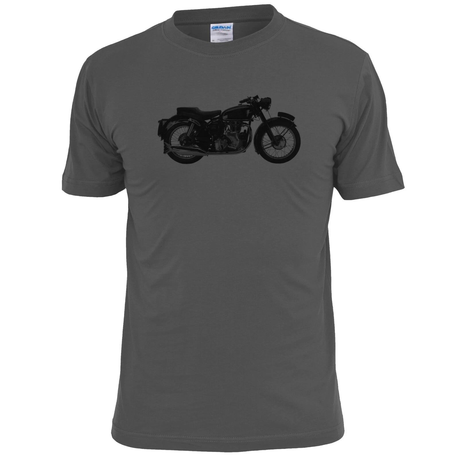 Mens Vecolette Vintage Motorcycle Blueprint T shirt L