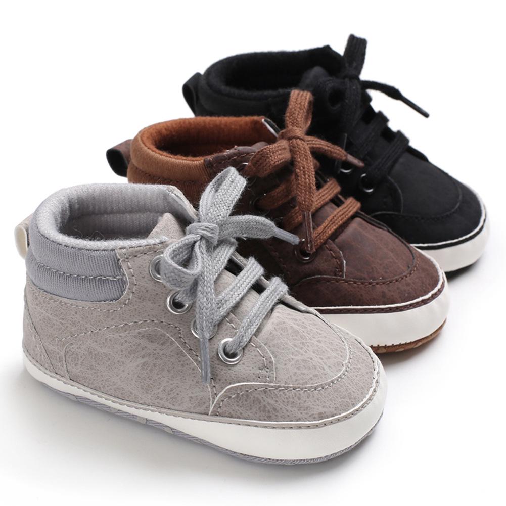 Autumn Style Baby Walker Shoes, Soft Sole, Anti-slip, Comfortable for Boys Aged 0-1.