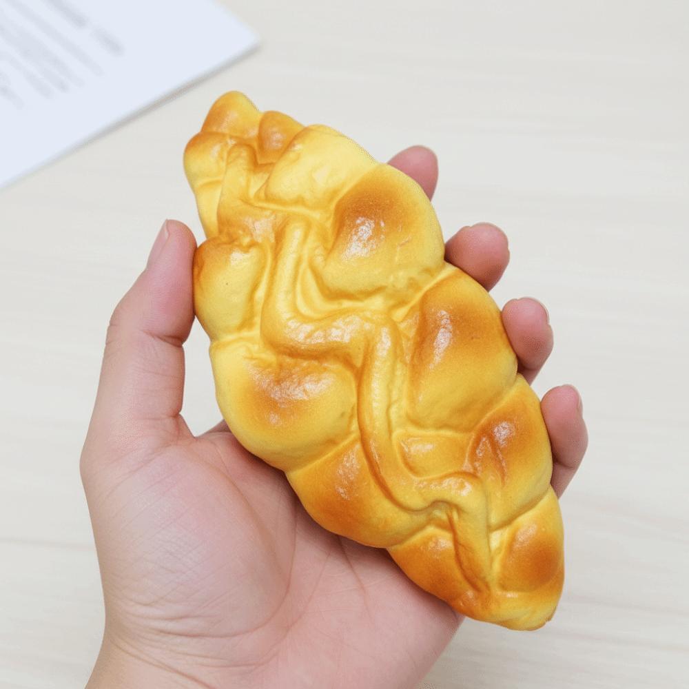 DIY Toast Slow Rebound Toys Moist Feel Toast Squishy Toy Novelty Toast Pinch Toy Hand Relaxing