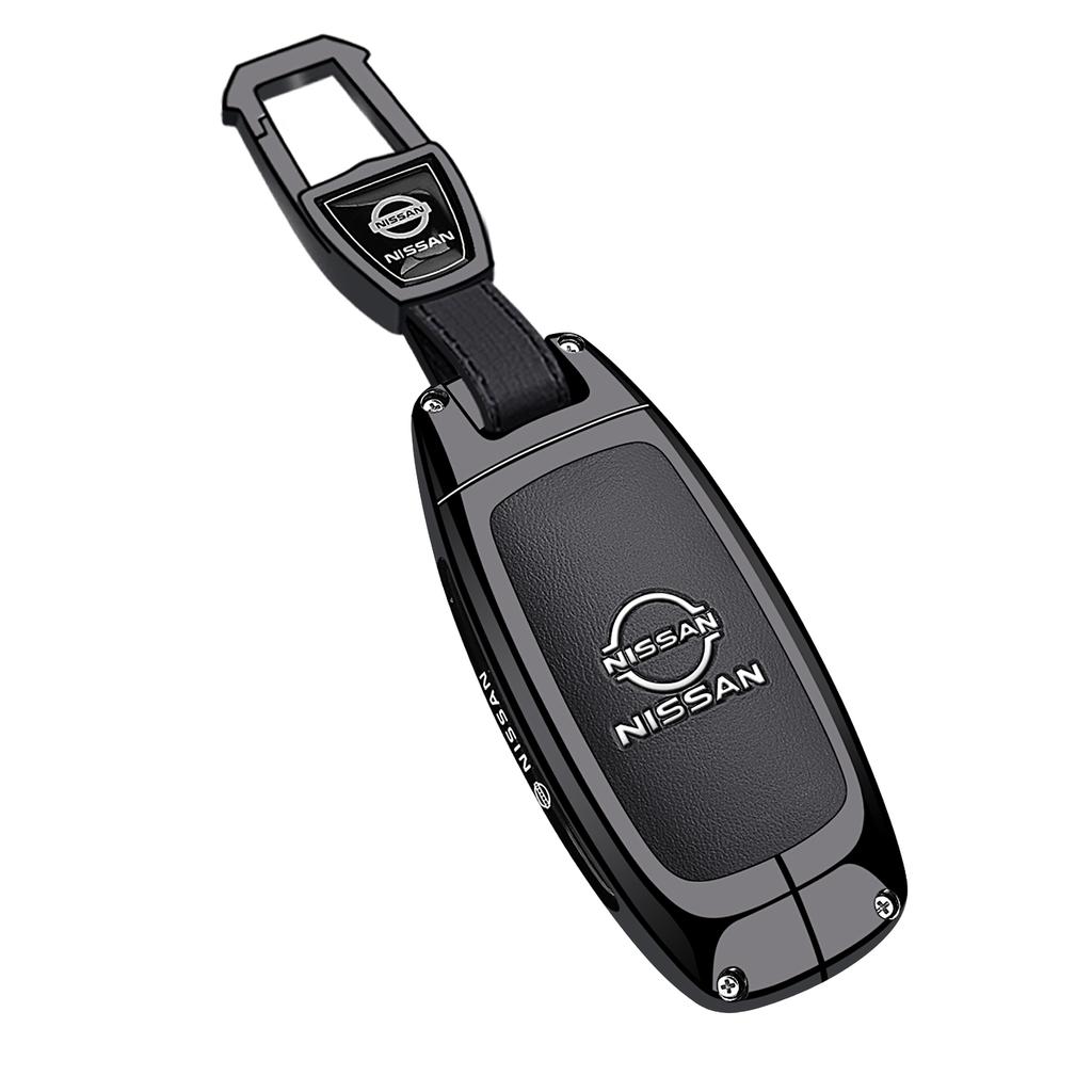 Jgtuh1 Zinklegierung Leder Auto Schlüsselabdeckung Hülle Nissan Qashqai Juke X-Trail Patrol Note Leaf Altima Maxima Murano Tiida Teana Rogue Sentra