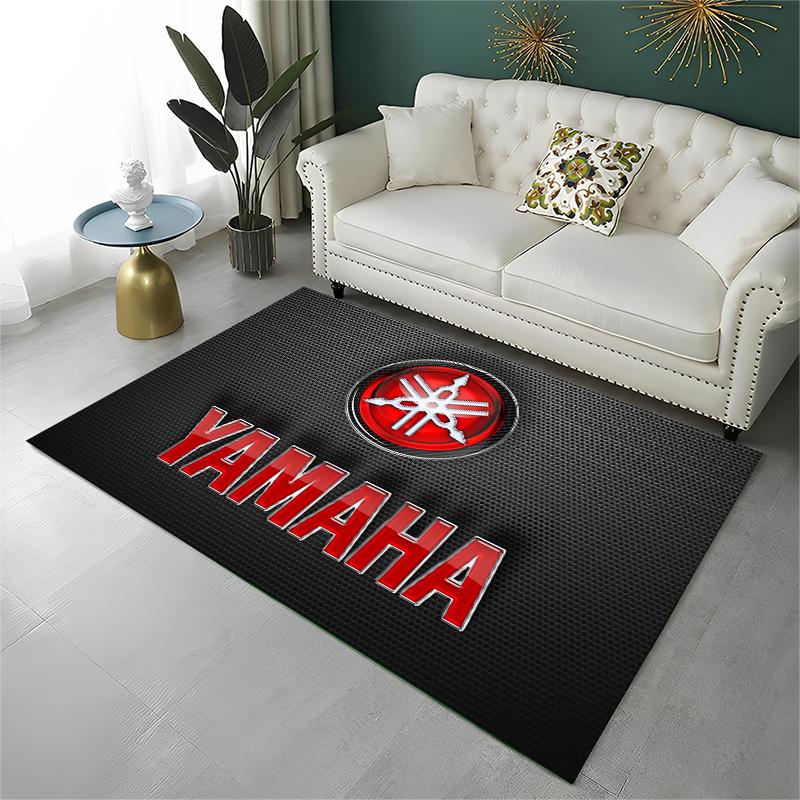 3D Racing Motorcycle Pattern Rug Non Slip Floor Mat For Kids Playroom Bedroom Living Room Home Decor
