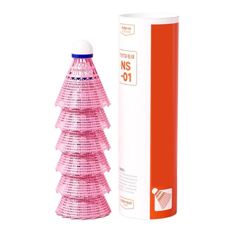 

6/12pcs Nylon Ball Competition Training Shuttlecock Outdoor Windproof Badminton for Outdoor Training Enduring and Stable