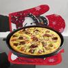 Christmas Oven Gloves Merry Christmas Decoration for Home 2025 Mitts Oven Gloves Xmas Ornaments Navidad Natal New Year Gift 2026