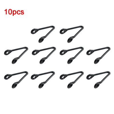 10/20pcs Plastic Misting System Connector Two Holes Design V Shaped Hanging Clip Holder Flexible Loop High Pressure Fog Machine