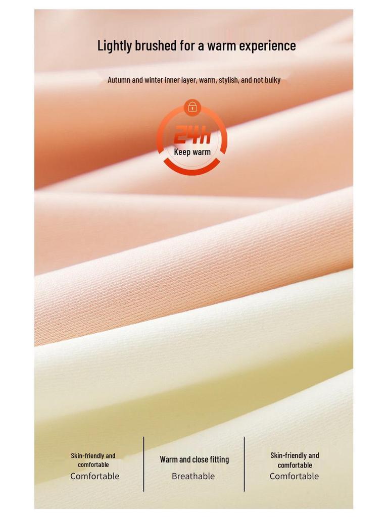 2025 Autumn/Winter Antibacterial High-Elastic V-Neck Shaping Plus-Size Warm Vest