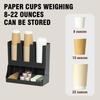 Plastic Disposable Paper Cup Holder Wall Mounted Space Saving Paper Cup Dispenser Large Capacity Paper Cup Storage Rack Kitchen