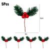 Artificial Pinecone Berry Pine Needle Branch Christmas Simulation Plant DIY Garland Gift Decoration Christmas Party Decoration