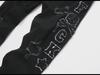 2024 Punk-Style Schwarze Bestickte Slim Stretch Herren Skinny Jeans