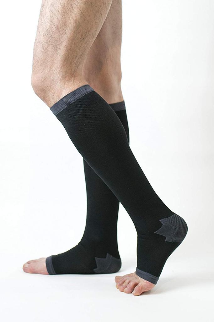 Compression Socks for Open Below the Size L [Tightening] Winter, Men's Legs, Toe, Knee,