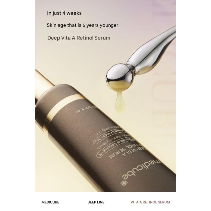 Medicube Głęboko Ujędrniający Liftingujący Zestaw (Głębokie Serum Witaminy A Retinol 30ml + Głęboki Liftingujący Peptydowy Krem pod Oczy 30ml) (7 opcji)
