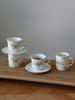 220ml CUP WITH SAUCER FOR TEA COFFEE SET OF 6 PAPILLON AS A GIFT