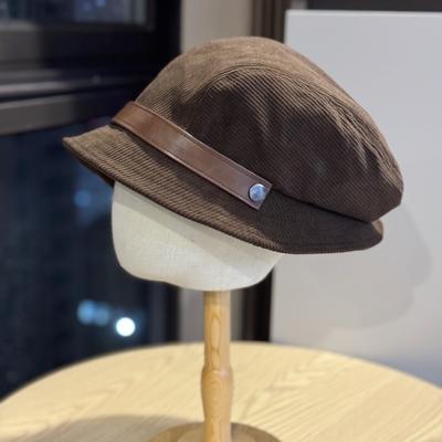 Japanese Retro Corduroy Fisherman Hat Women's Autumn and Winter New Style Literary and Versatile Small Basin Hat Trendy