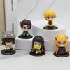 Q-Version Demon slayer Anime Character Replace The Face Action Figure Desktop Case Decor Surprise Kawaii Boy Exquisite Toy Gifts