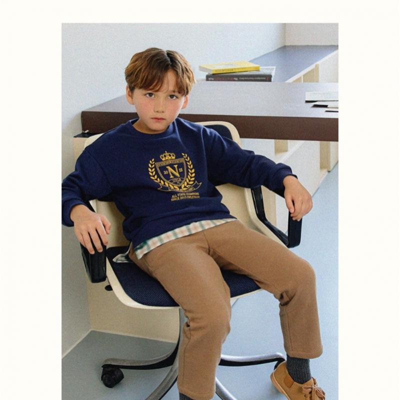  Olivan  School Symbol Sweatshirt Top And Bottom  Navy 