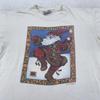 Vtg Santa Christmas Play & Make Good Cheer Shirt Mens L/XL Art Holiday 90s Tee