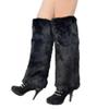 Christmas Plush Long Leg Warmers - Stage Performance Costume Accessories, Mid-Calf Sock Covers