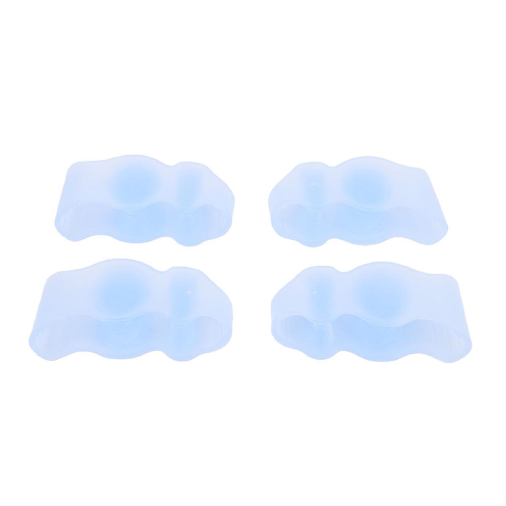 2 Pairs Toe Separators Spacers Soft SEBS Ergonomic Toe Straightenerss for Overlapping Toes