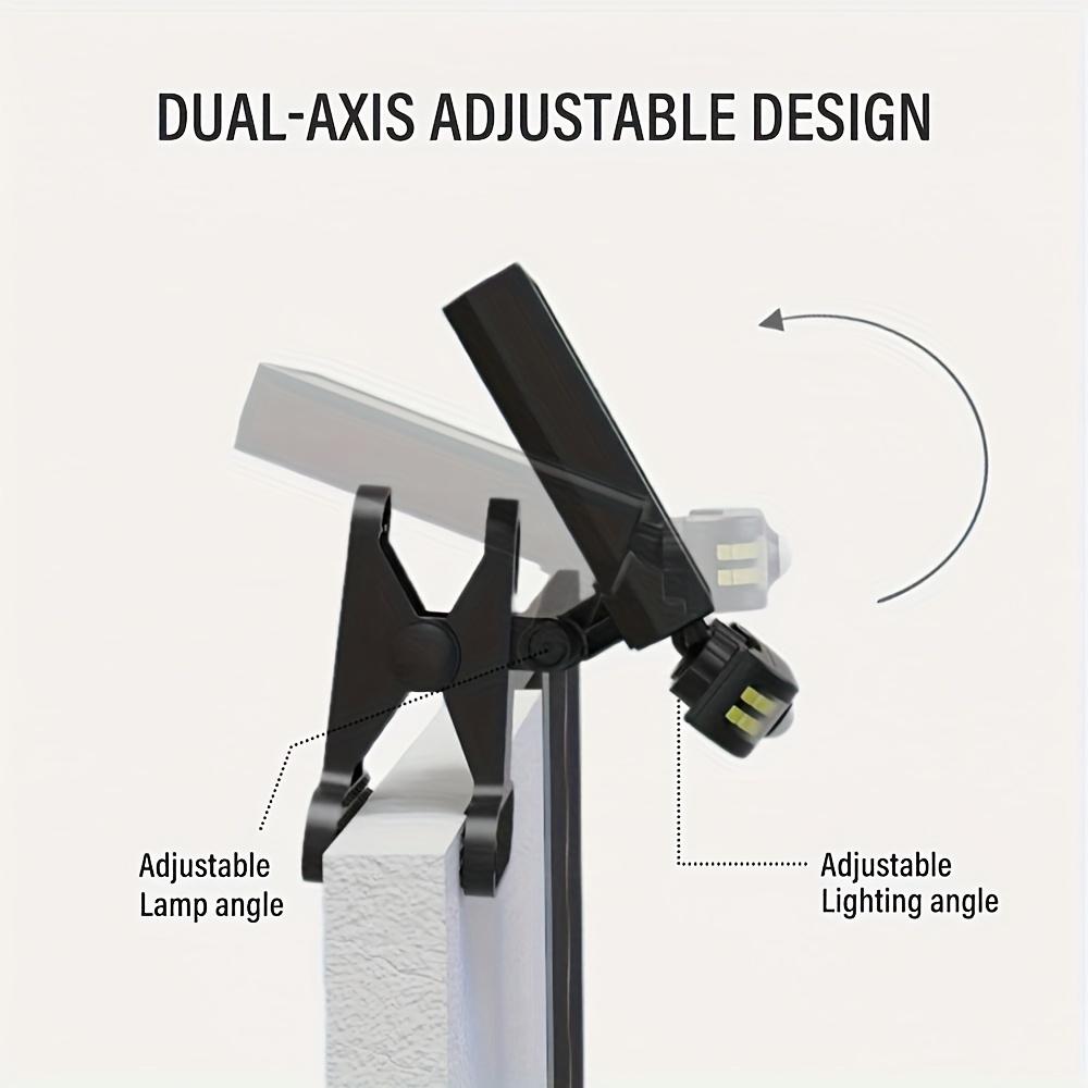 Outdoor Solar Clip Light with Motion Sensor Induction Adjustable Angle Power Mode Display