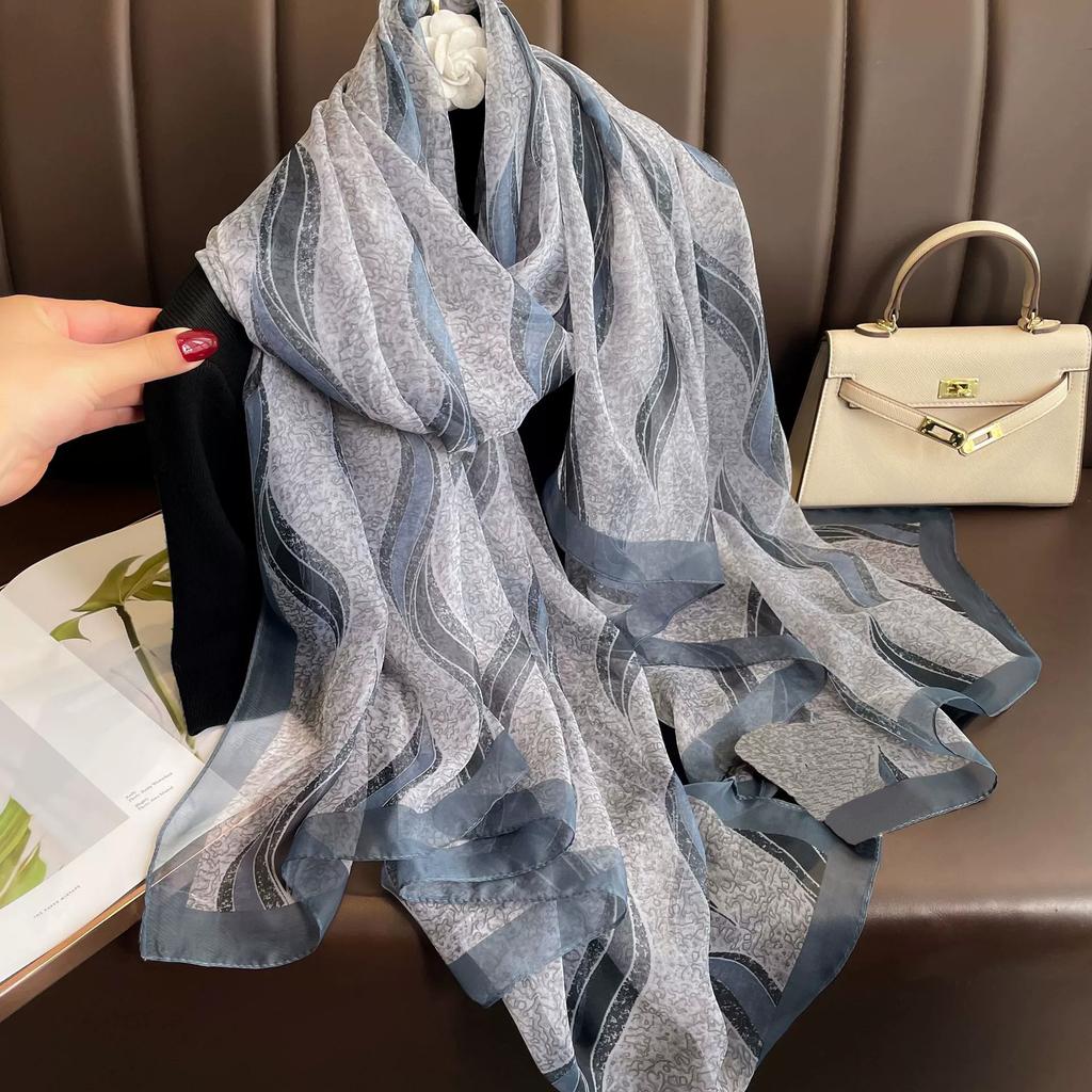 Spring Summer Women Large-size Gauze Beach Shawls Muslim Hijabs Travel Thin Sunscreen Scarf/Scarves