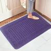 Semi-Circular Non-Slip Water-Absorbing Doormat - Wear-Resistant Floor Mat for Bedroom or Entrance Hall.