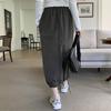 New Arrivals Open Run Women Fall Basic Long Skirt Simple Elastic Waist