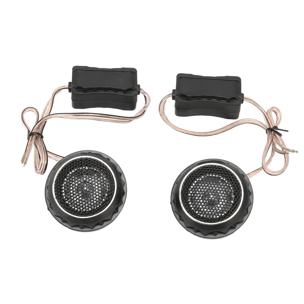 2 Pcs Dome Tweeter 140W Metallic Iron Loudspeaker Universal for Car Audio Systems