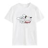 Cute Usagi Dance Print T-shirt Trendy Y2k Streetwear Woman Shirt Kawaii Anime Pattern Tee Shirt Harajuku Cotton Short-sleev Tops