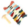 Wooden Darning Supplies Kit Mushroom Patching Threads Tool for DIY Sewing Home Travel Handicraft