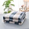 Simple Modern Air Condition Thin Blanket Summer Quilt Cotton Fluffy Plaid Blanket On The Bed Comfortable Comforter