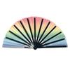 Multi-Color Glitter Kung Fu Fan 33CM Carnival Fan Dance Fan with Bamboo Frame Large Fan
