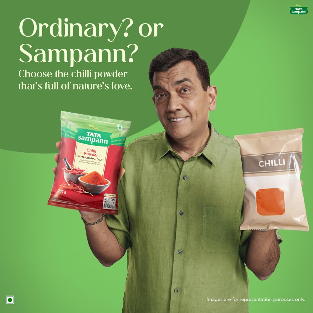 Tata Sampann Chilli Powder 500g With Natural Oils Aromatic Lal Mirchi Spice For Cooking And Seasoning
