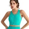 Milin Women's Zipper Yoga Sports Bra Vest