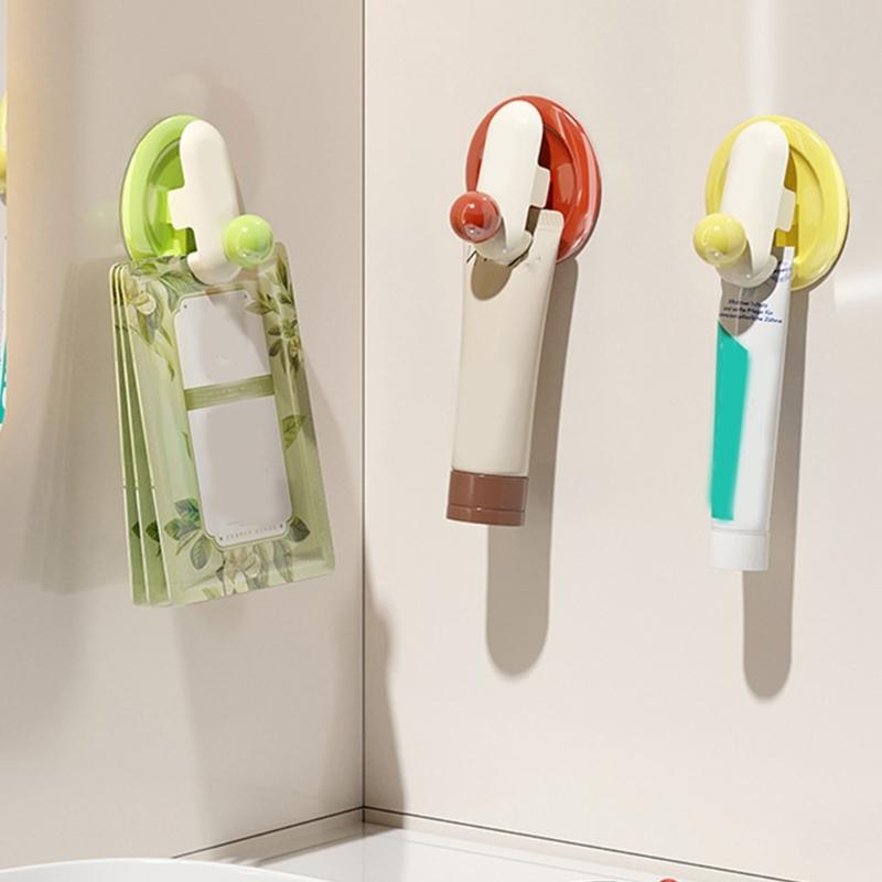 Waterproof ABS Toothpaste Holder  Storage Hanger Clips Enhances Bathroom Organization And Aesthetic Appeal
