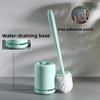 Creative Punch-free Household Toilet Brush Set With Long Handle Toilet Brush With Base Cleaning Brush Bathroom Accessories