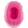 Fashion Pink Cowgirl Hat Fluffy Feather Brim Cowboy Hat Western Cowboy Hat for Bachelorette Party Carnival Cosplay