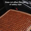 Bamboo Cool Mat Perfect Fitting Non-slip Bottom Layer Breathable Universal Comfortable Sweat-absorption Silicone Summer Car Cool Cushion Accessories
