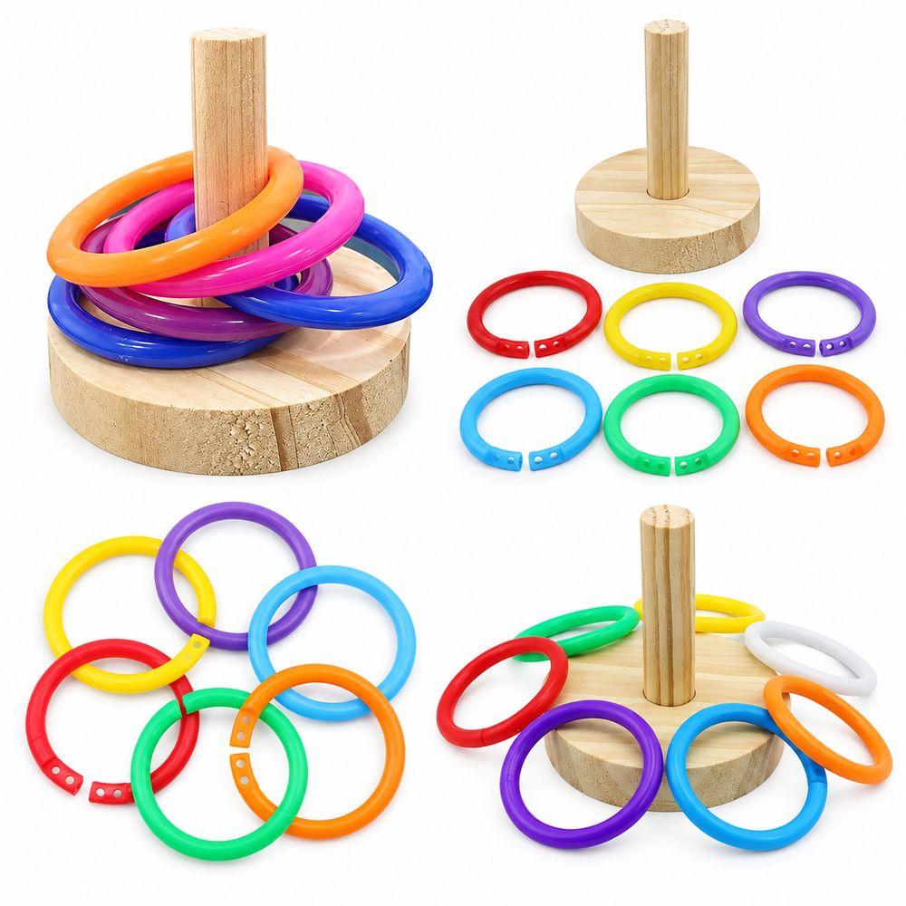 Colorful Rings Interactive Parrot Toy Interactive Exercise Toy For Parrots For Parrot