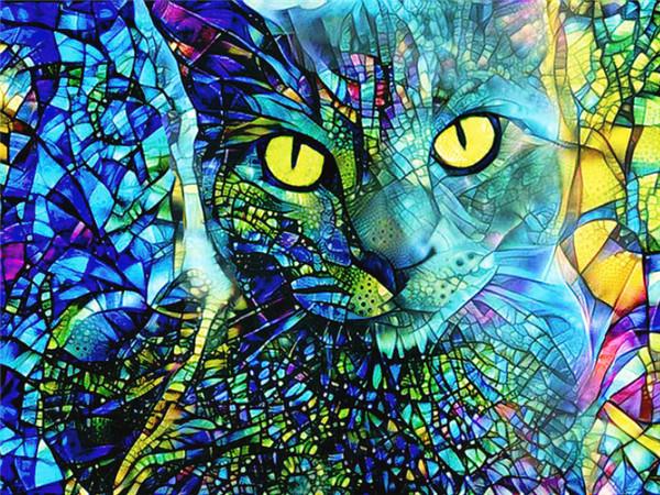 5d Diamond Painting Pes DIY Mozaika Zvíře Plný Kulatý Čtverec Diamantové vyšívání Křížkový steh Kamínky Obrázky Nástěnné umění