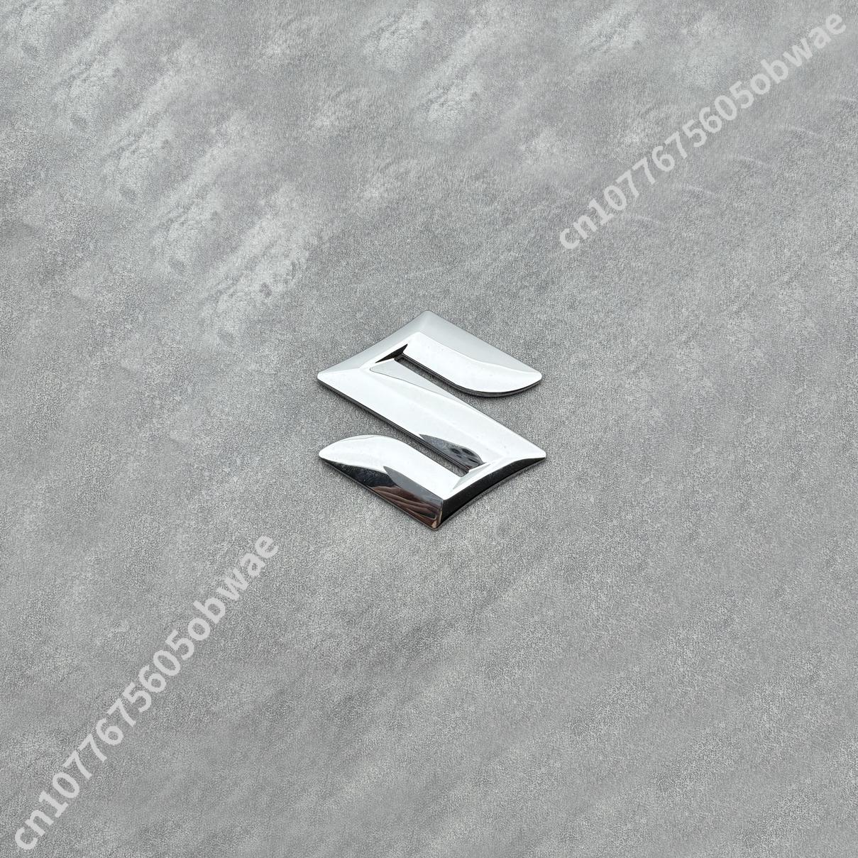 

Full Set 3Pcs Silver Car Emblem Badge for Suzuki Swift Vitara Hood Trunk Steering Wheel Logo Universal Auto Stickers Decals